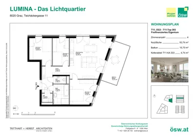 4-Zimmer-Wohnung kaufen in Graz – 93,74 m², € 444.000 – Bild 11 von 11