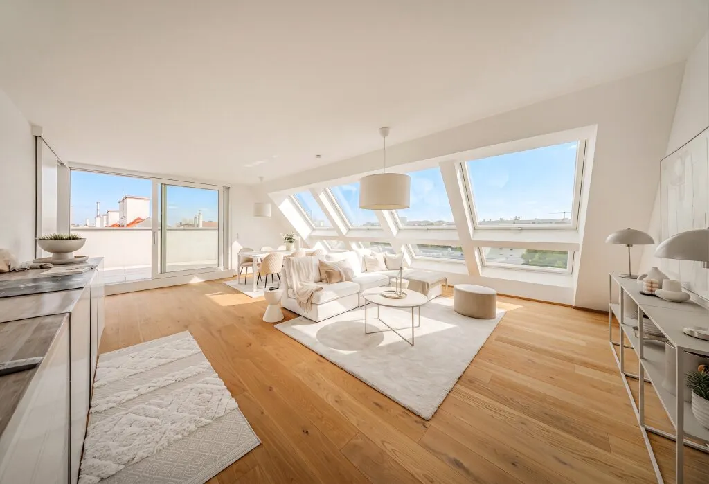 Exklusives Penthouse - Urban & Mittdendrin. Dachterrassentraum in urbaner Lage mit Spitzenanbindung in die Innenstadt - Ansicht 2