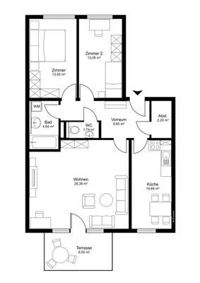 3-Zimmer-Wohnung kaufen in Zell am See – 79,98 m², € 320.000 – Bild 10 von 11