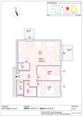 3-Zimmer-Wohnung kaufen in Gänserndorf – 68,3 m², € 332.220 – Bild 7 von 7