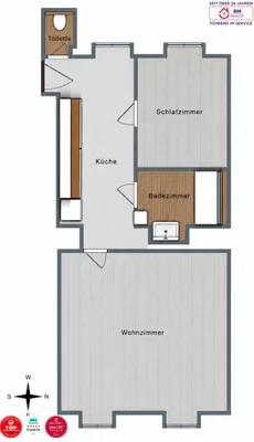 2-Zimmer-Wohnung kaufen in Wien – 45 m², € 230.000 – Bild 8 von 9