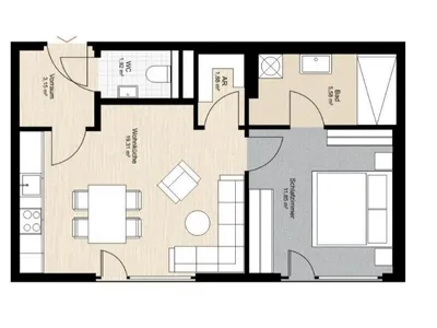 2-Zimmer-Wohnung kaufen in Klagenfurt – 43,69 m², € 240.000 – Bild 15 von 15