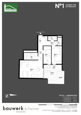 3-Zimmer-Wohnung kaufen in Bruck an der Leitha – 74,34 m², € 392.000 – Bild 16 von 16