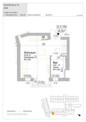 1-Zimmer-Wohnung mieten in Linz – 29 m², € 601 – Bild 7 von 35