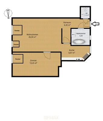 2-Zimmer-Wohnung mieten in Wien – 51 m², € 945 – Bild 14 von 14