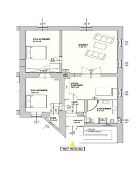 3-Zimmer-Wohnung mieten in Gmunden – 99 m², € 1.057 – Bild 2 von 2