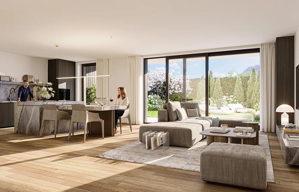 Großzügige Gartenwohnung mit Blick auf den Wilden Kaiser - Ansicht 2