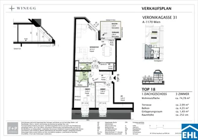 3-Zimmer-Wohnung kaufen in Wien – 75,09 m², € 690.100 – Bild 7 von 7