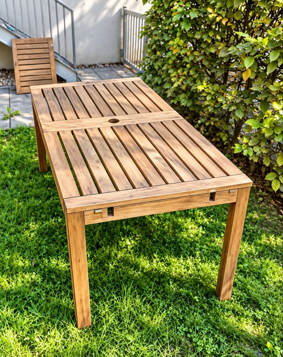 SSV- Großer Gartentisch aus Holz - stabil - gebraucht, € 70,- (4040 Linz)