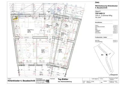 3-Zimmer-Wohnung mieten in Graz – 76,1 m², € 932 – Bild 2 von 2