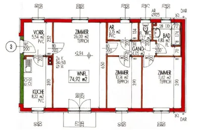 Wohnung mieten in Horn – 74,92 m², € 577 – Bild 4 von 11