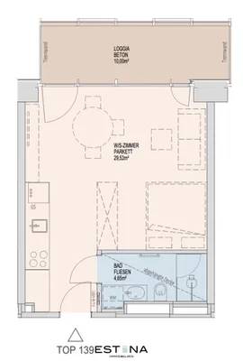 1-Zimmer-Wohnung mieten in Wien – 34,17 m², € 1.200 – Bild 19 von 19