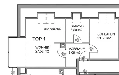2-Zimmer-Wohnung mieten in Perg – 52 m², € 627 – Bild 7 von 7