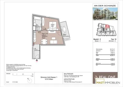 2-Zimmer-Wohnung mieten in Wien – 45,52 m², € 980 – Bild 8 von 8