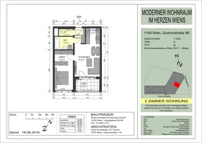 2-Zimmer-Wohnung mieten in Wien – 50,58 m², € 879 – Bild 18 von 21