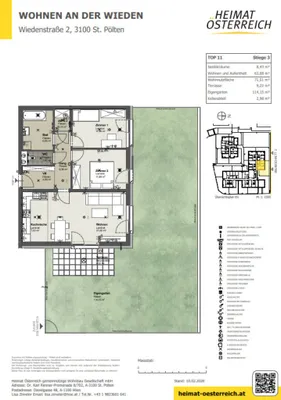 3-Zimmer-Wohnung mieten in Sankt Pölten – 71,75 m², € 967 – Bild 11 von 13