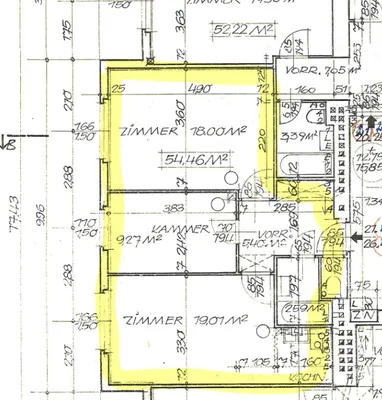 2-Zimmer-Wohnung mieten in Wien – 55 m², € 1.050 – Bild 1 von 9