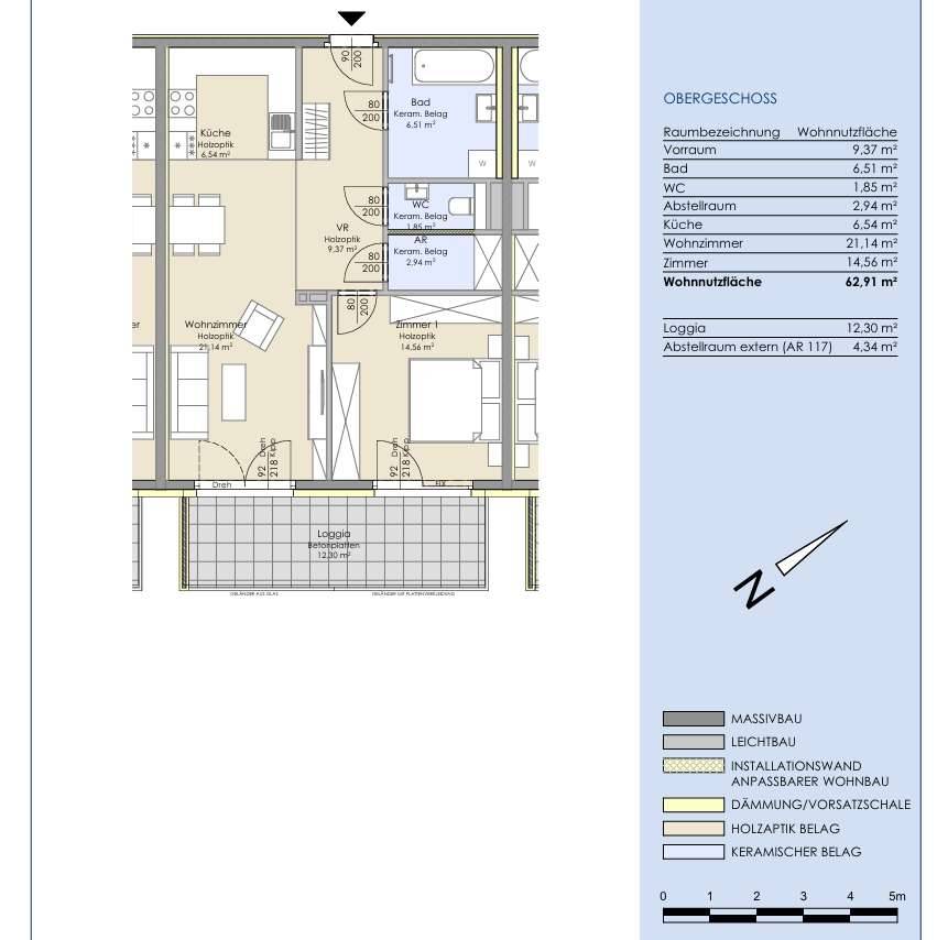 Neubau 2-Zimmer Wohnung, Balkon, Tiefgarage - 1 Monate mietfrei (Ersparnis €850) - Ansicht 3
