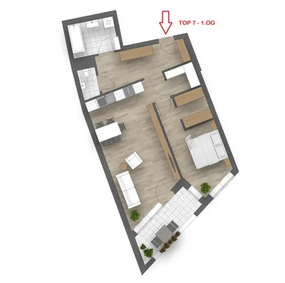 2-Zimmer-Wohnung kaufen in Korneuburg – 67,23 m², € 299.000 – Bild 6 von 21