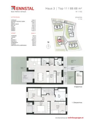 4-Zimmer-Wohnung mieten in Deutschlandsberg – 98,34 m², € 1.067 – Bild 2 von 2