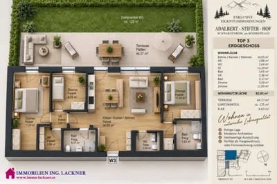 4-Zimmer-Wohnung kaufen in Rohrbach – 82,03 m², € 344.526 – Bild 3 von 6