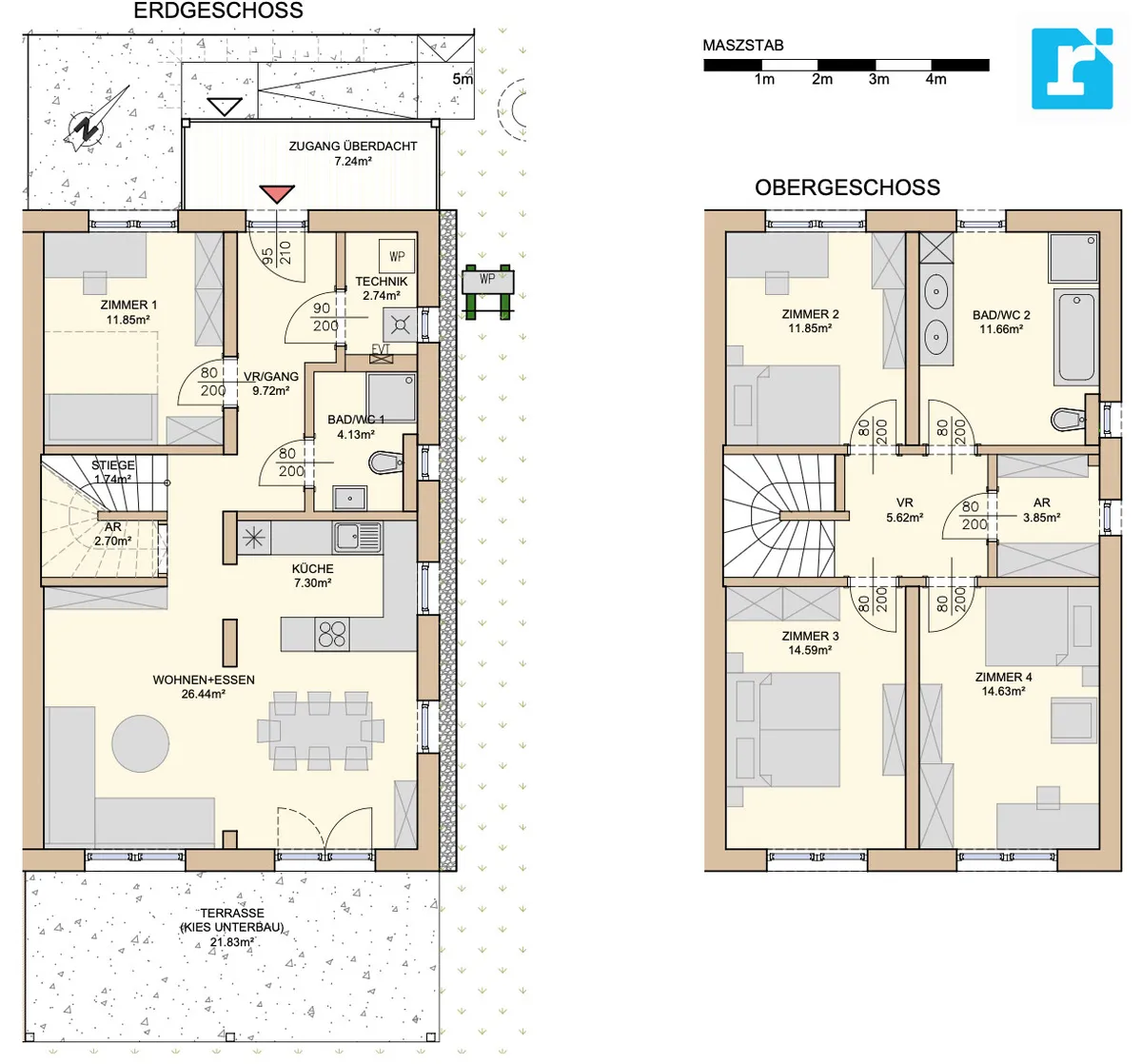 Moderne Neubau-Familienwohnung mit Garten in Pinkafeld - Ansicht 3