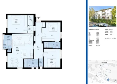 1190! 4-Zimmer-Wohnung mit Loggia & Balkon in Grünruhelage ab Dezember 26! ERSTBEZUG NACH GENERALSANIERUNG! – Bild 3