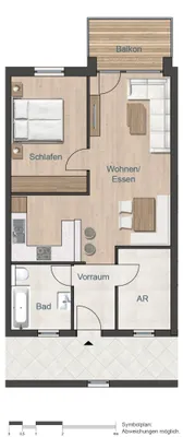 2-Zimmer-Wohnung kaufen in Salzburg-Umgebung – 57,27 m², € 329.900 – Bild 10 von 10
