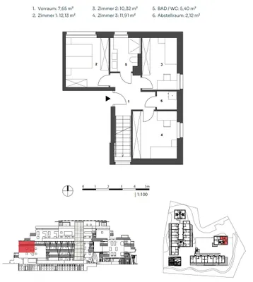 5-Zimmer-Wohnung kaufen in Graz – 106 m², € 845.500 – Bild 9 von 10