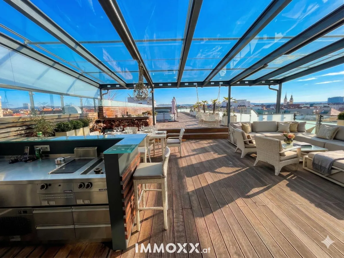 Penthouse der Extraklasse in Graz: 360° Schlossbergblick, private Wellness-Oase und absolute Diskretion - View 2