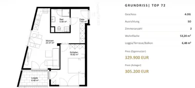 2-Zimmer-Wohnung kaufen in Wien – 53,2 m², € 329.900 – Bild 17 von 21