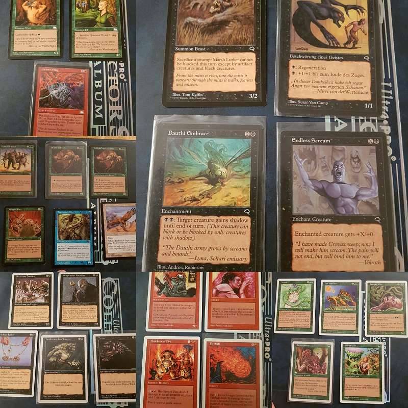 1997 Alte MTG Magic Karten 5th Edition, Weatherlight / Wetterlicht , Tempest / Sturmlicht