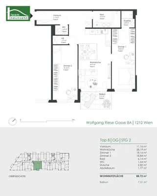 3-Zimmer-Wohnung kaufen in Wien – 88,72 m², € 489.000 – Bild 21 von 21