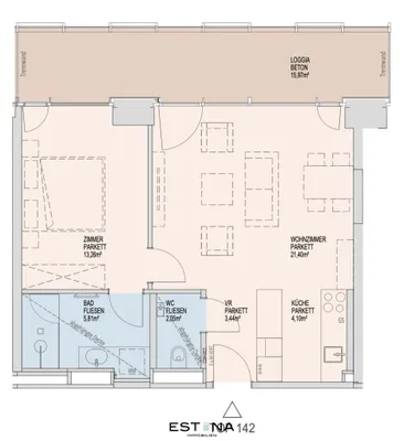 2-Zimmer-Wohnung mieten in Wien – 50,06 m², € 1.650 – Bild 21 von 21