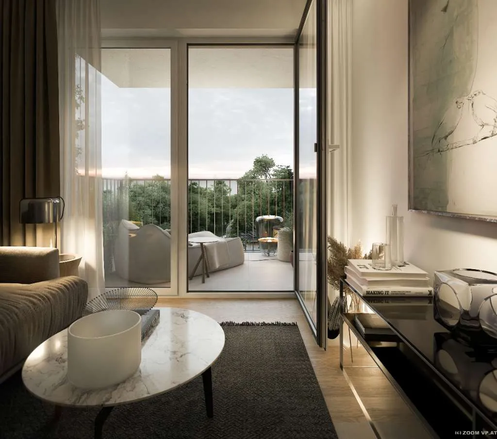 JOSEPHINE - Hofseitge 3-Zimmerwohnung mit Balkon – pohled 3