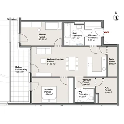 4-Zimmer-Wohnung kaufen in Zell am See – 84,61 m², € 542.593 – Bild 6 von 11