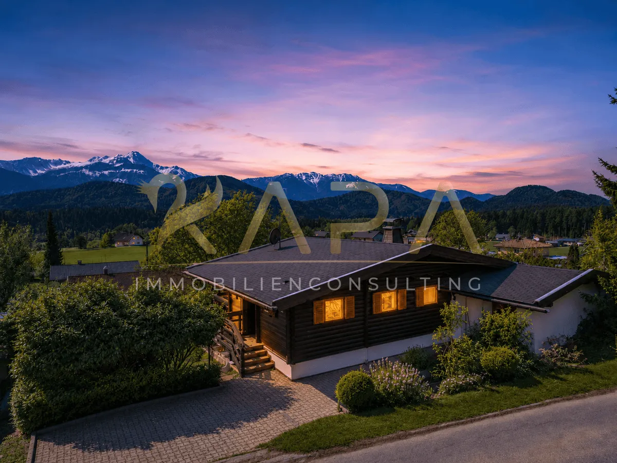 Haupt- & Freizeitwohnsitz! Renoviertes Alpen-Chalet mit Mittagskogelblick - 8 Min. zum Wörthersee - Ansicht 2