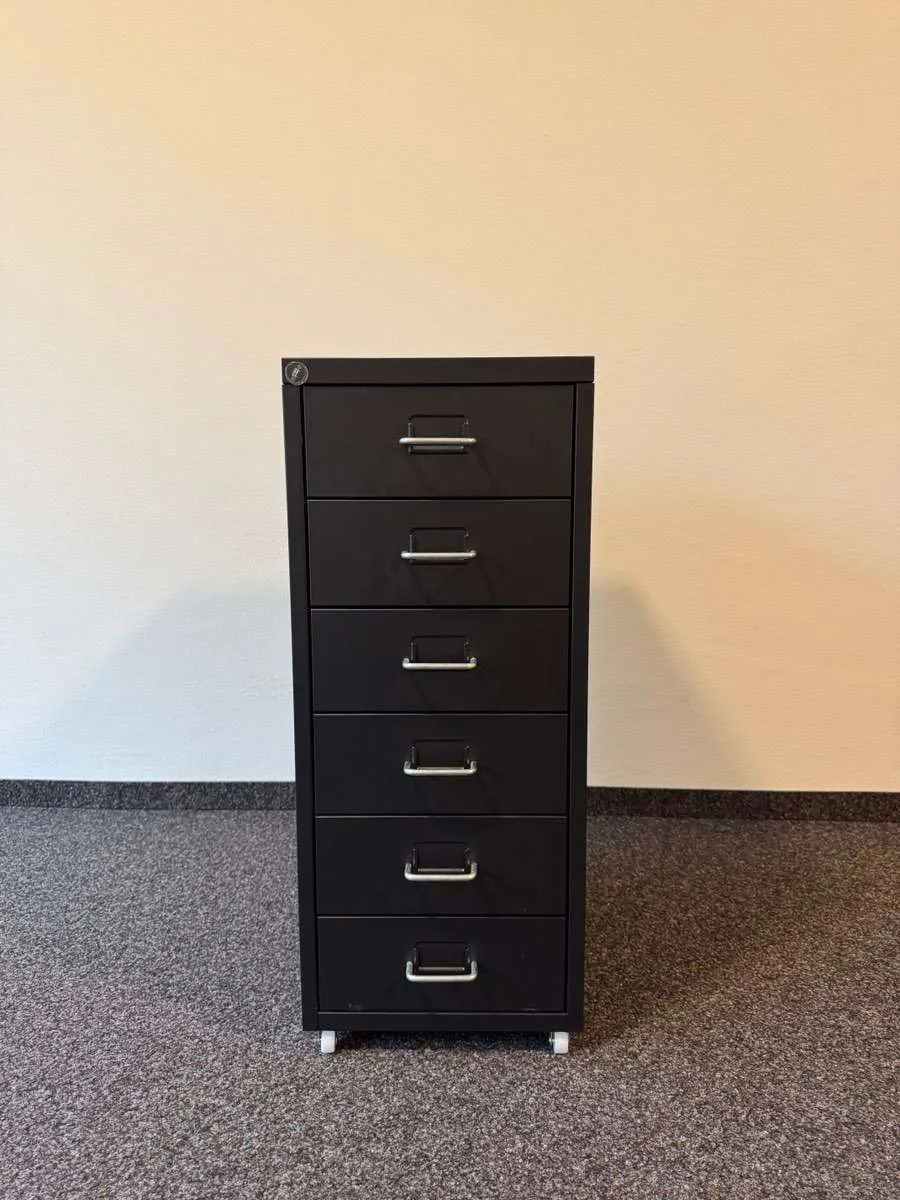 IKEA HELMER Rollcontainer aus Metall - Schwarz - 6 Laden, € 30,- (6800 Feldkirch)