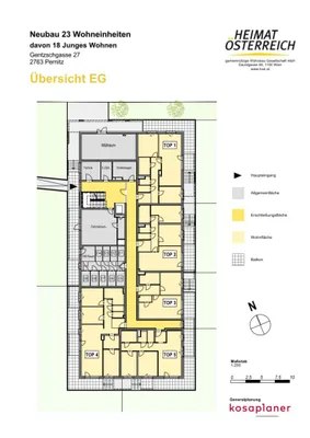 2-Zimmer-Wohnung mieten in Wiener Neustadt Land – 53,7 m², € 602 – Bild 5 von 7