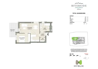 2-Zimmer-Wohnung kaufen in Sankt Johann im Pongau – 47,1 m², € 338.800 – Bild 6 von 6