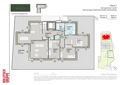 4-Zimmer-Wohnung kaufen in Wien – 103,4 m², € 1.198.000 – Bild 2 von 12