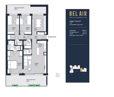 4-Zimmer-Wohnung kaufen in Mödling – 99,64 m², € 640.004 – Bild 6 von 7