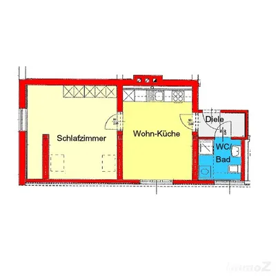 2-Zimmer-Wohnung mieten in Graz – 41,09 m², € 512