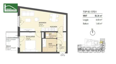 2-Zimmer-Wohnung kaufen in Wien – 50,77 m², € 359.000 – Bild 25 von 25
