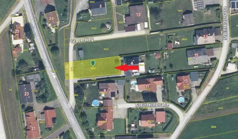 Baugrundstück in Preding - ruhige Sackgasse, 753 m², aufgeschlossen, kein Bauzwang - Ansicht 2