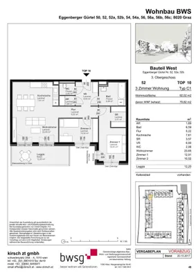 3-Zimmer-Wohnung mieten in Graz – 79,82 m², € 992 – Bild 11 von 11