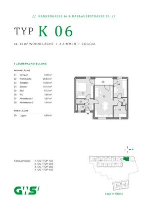 3-Zimmer-Wohnung kaufen in Graz – 66,35 m², € 312.044 – Bild 16 von 16