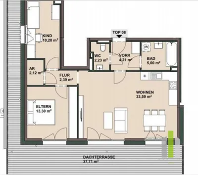 3-Zimmer-Wohnung mieten in Salzburg-Umgebung – 73 m², € 1.490 – Bild 11 von 11