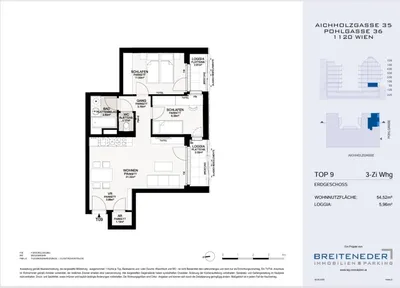 3-Zimmer-Wohnung kaufen in Wien – 54,52 m², € 380.000 – Bild 10 von 11