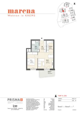 2-Zimmer-Wohnung kaufen in Krems an der Donau – 45,38 m², € 309.000 – Bild 19 von 19